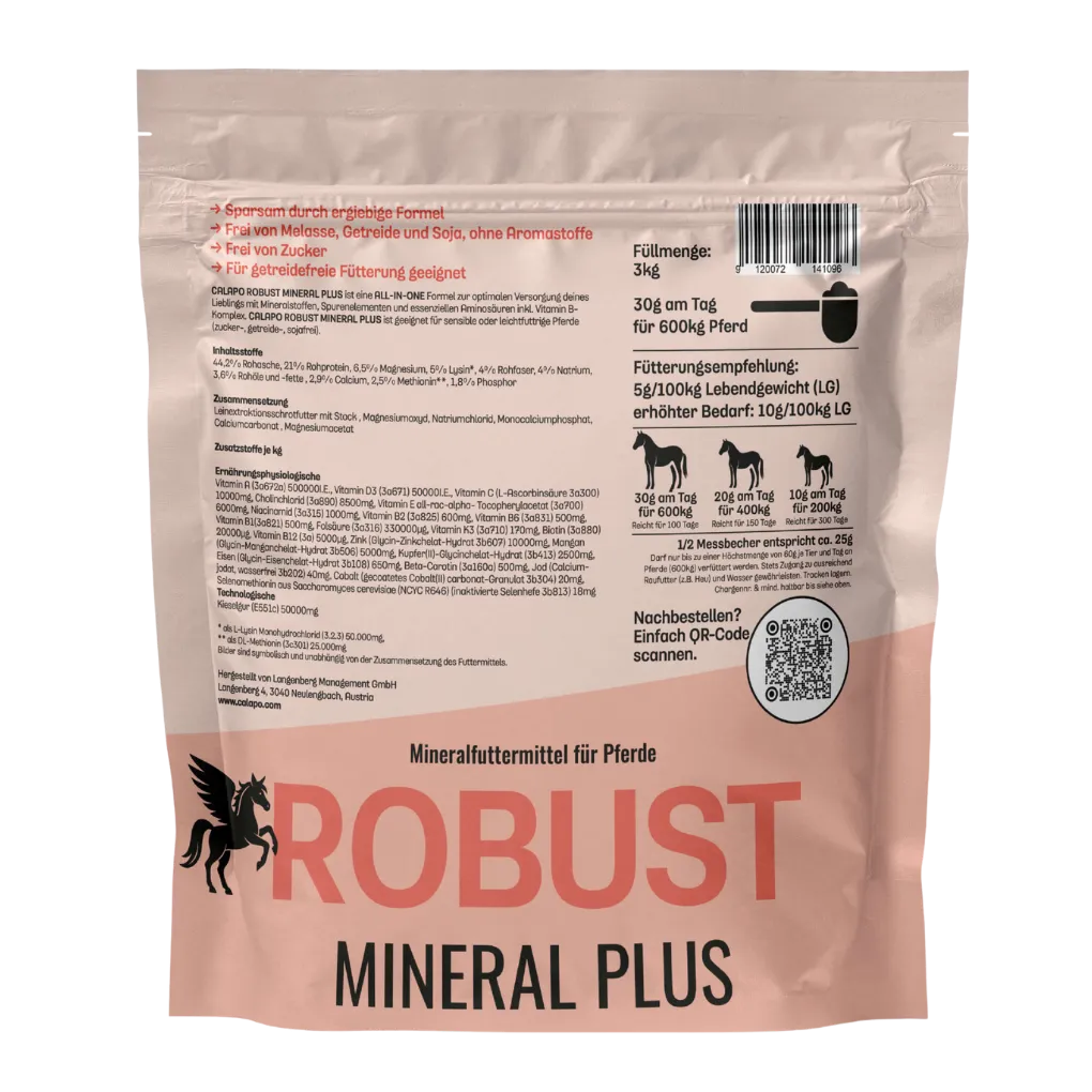 Calapo Horse Robustmineral Plus 3kg Back
