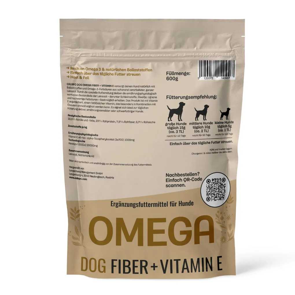 Calapo Dog Omega 600g Back