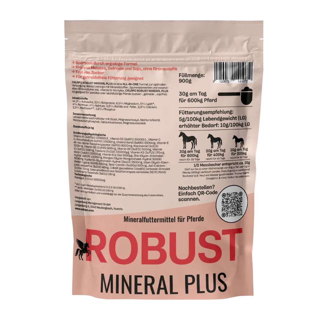 Calapo Horse Robustmineral Plus 900g Back