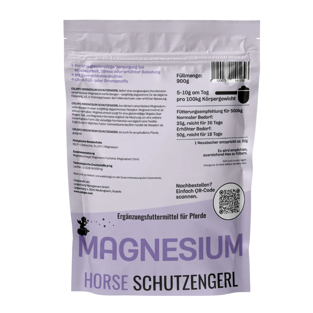 Calapo Horse Magnesium Schutzengerl 900g Back