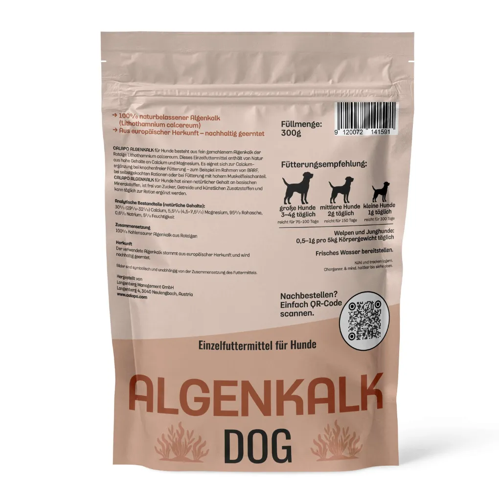 Calapo Dog Algenkalk 300g Back