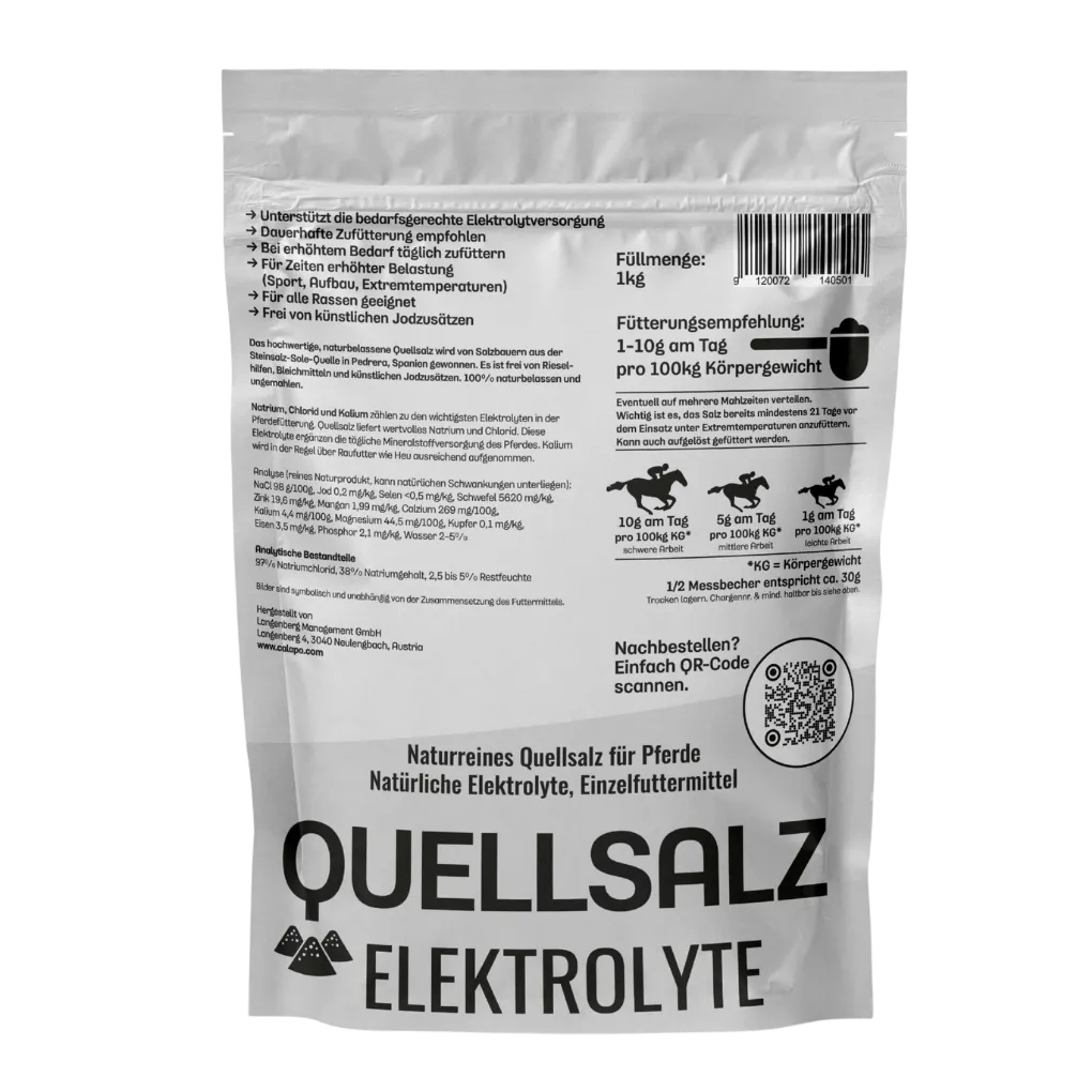 Calapo Horse Quellsalz Elektrolyte 1kg Back