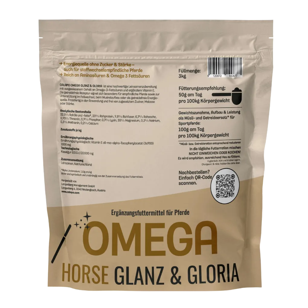 Calapo Horse Omega Glanz ud Gloria 3kg Back